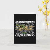 Bombardiro-crocodilo Italienisch-Hirnrot keine sch Karte (Gelbe Blume)