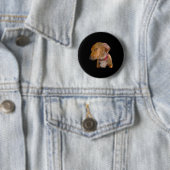 Bombastischer Seitenblick Lustiger Hund Button (Beispiel)