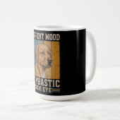 Bombastisches Seitenblick-Labrador Retro Lustiges Kaffeetasse (VorderseiteRechts)