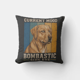 Bombastisches Seitenblick-Labrador Retro Lustiges  Kissen