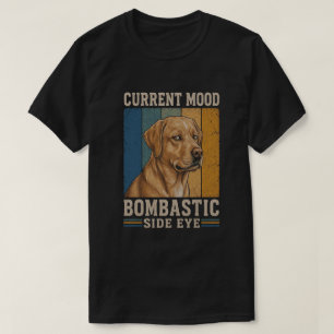 Bombastisches Seitenblick-Labrador Retro Lustiges  T-Shirt