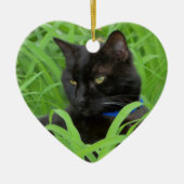 Bombay Black Cat Birthday Ornament (Vorne)