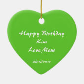 Bombay Black Cat Birthday Ornament (Hinten)