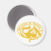 Bombay-Briefmarke Magnet (Vorderseite/Rückseite)