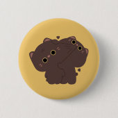 Bombay Cat Couple Button (Vorderseite)