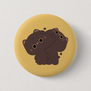 Bombay Cat Couple Button