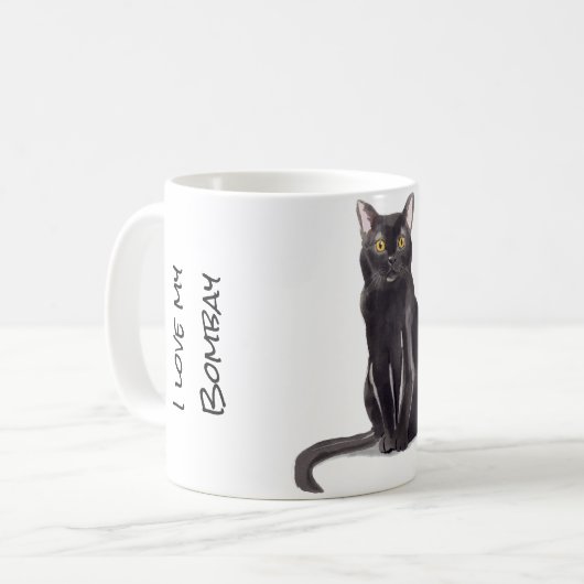Bombay Cat Kaffeetasse (Vorderseite Links)
