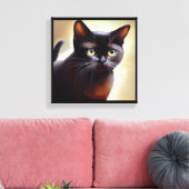 Bombay Cat Leinwanddruck (Insitu (Wohnzimmer))
