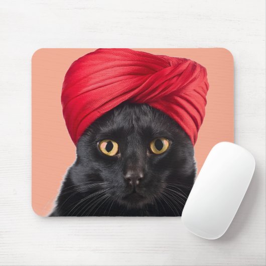 Bombay Cat mit einem Turban Mousepad (Mit Mouse)