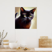 Bombay Cat Poster (Küche)