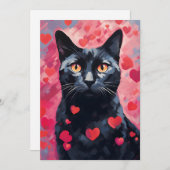 Bombay Cat Valentine Feiertagskarte (Vorne/Hinten)