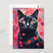 Bombay Cat Valentine Postkarte (Vorne/Hinten)