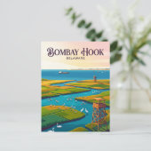 Bombay Hook USA Postkarte (Stehend Vorderseite)