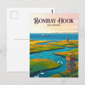 Bombay Hook USA Postkarte (Vorne/Hinten)