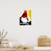 Bombay India Vintage Reiseplakat Poster (Küche)