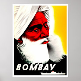 Bombay India Vintage Reiseplakat Poster