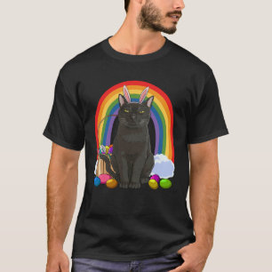 Bombay-Katze Frohe Ostern Eier Hase T-Shirt