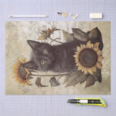 Bombay Kitten Sunflower Cat Seidenpapier (Handwerk)