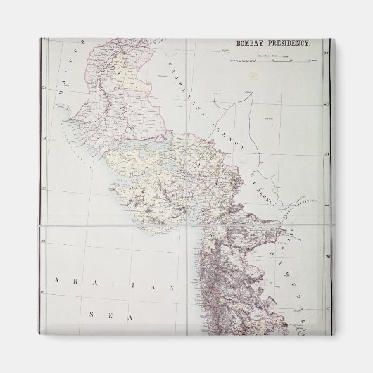 Bombay Präsidentschaft, 1890 Magnet (Vorne)