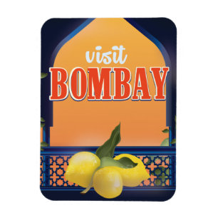 Bombay Vintage Travel Print. Magnet