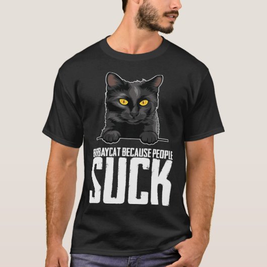 Bombaycat because people suck T-Shirt (Vorderseite)