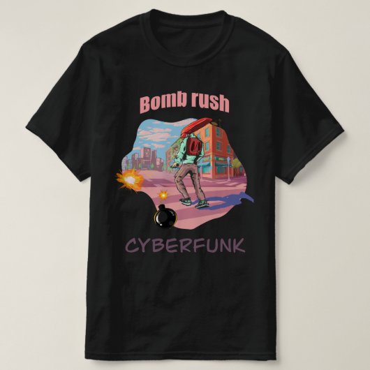 Bombe-Cyberfunk T-Shirt (Design vorne)