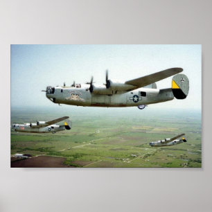 Bombe Lauf449. B-24 Poster