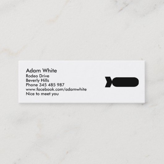 Bombe Mini Visitenkarte (Vorderseite)