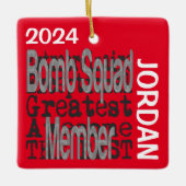 Bombe Squad Mitglied Sonderbeauftragter CUSTOM Keramikornament (Vorderseite)
