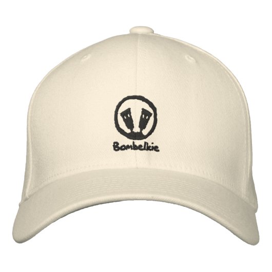 Bombelkie bestickte FlexFit-Wollkappe Bestickte Kappe (Vorderseite)