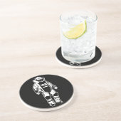 Bomben-Anzug Untersetzer (Seite)