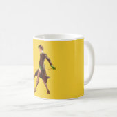 BOMBEN-SCHLECHTE MÄDCHEN Retro Button-UPS Kaffeetasse (VorderseiteRechts)