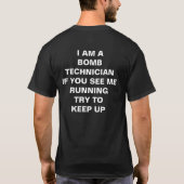 Bomben-Techniker-T - Shirt (Rückseite)