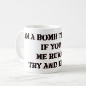 Bomben-Technologie Kaffeetasse (Vorderseite Links)