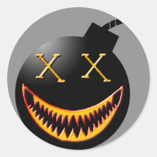 Bombengesicht Runder Aufkleber