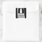 Bombenkommando Quadratischer Aufkleber (Tasche)
