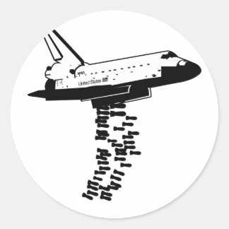 Bomber-Aufkleber Runder Aufkleber