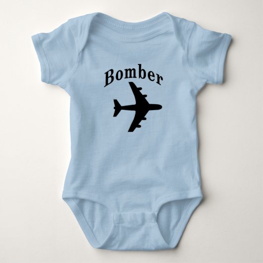 Bomber Boy Baby Strampler (Vorderseite)