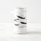 Bomber Command Stein. Bierglas (Vorderseite Links)