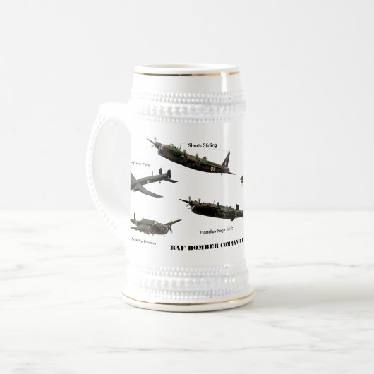 Bomber Command Stein. Bierglas (Vorderseite Links)
