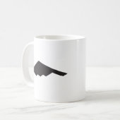 Bomber des Geist-B2 Kaffeetasse (Vorderseite Links)