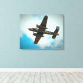 Bomber des Zweiten Weltkriegs Leinwanddruck (Insitu (Holzboden))