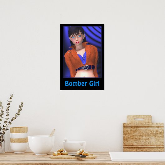Bomber Girl Poster (Küche)