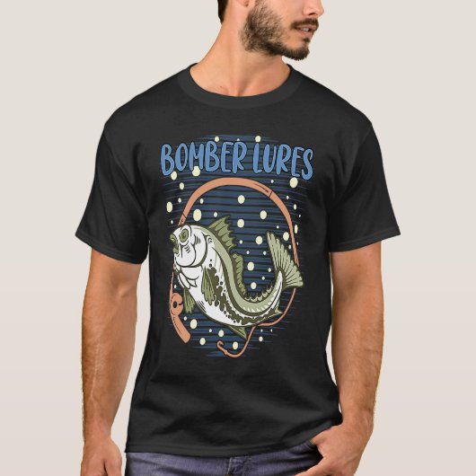 Bomber Köder Jagd Hobby Jäger Freizeit Angeln T-Shirt (Vorderseite)