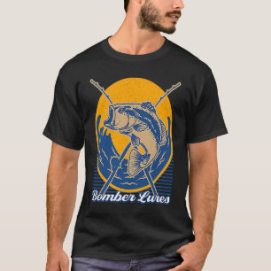 Bomber Köder Jagd Hobby Jäger Freizeitbeschäftigun T-Shirt