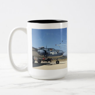 Bomber-Tasse des Zweiten Weltkriegs B-25 Zweifarbige Tasse