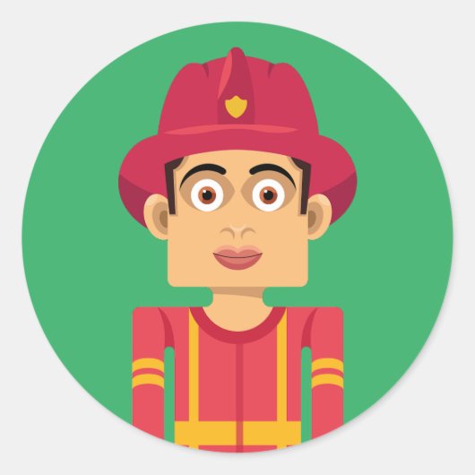 Bombero Runder Aufkleber (Vorderseite)