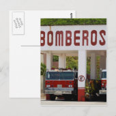 Bomberos Postkarte (Vorne/Hinten)