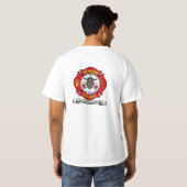 Bomberos von Pescadero Men's White T - Shirt (Schwarz voll)
