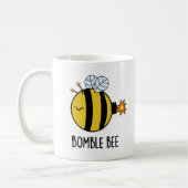 Bomble Bee Funny Bumblebee Bomb Pun Kaffeetasse (Links)